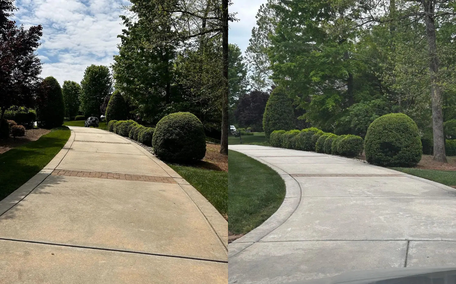 Driveway before